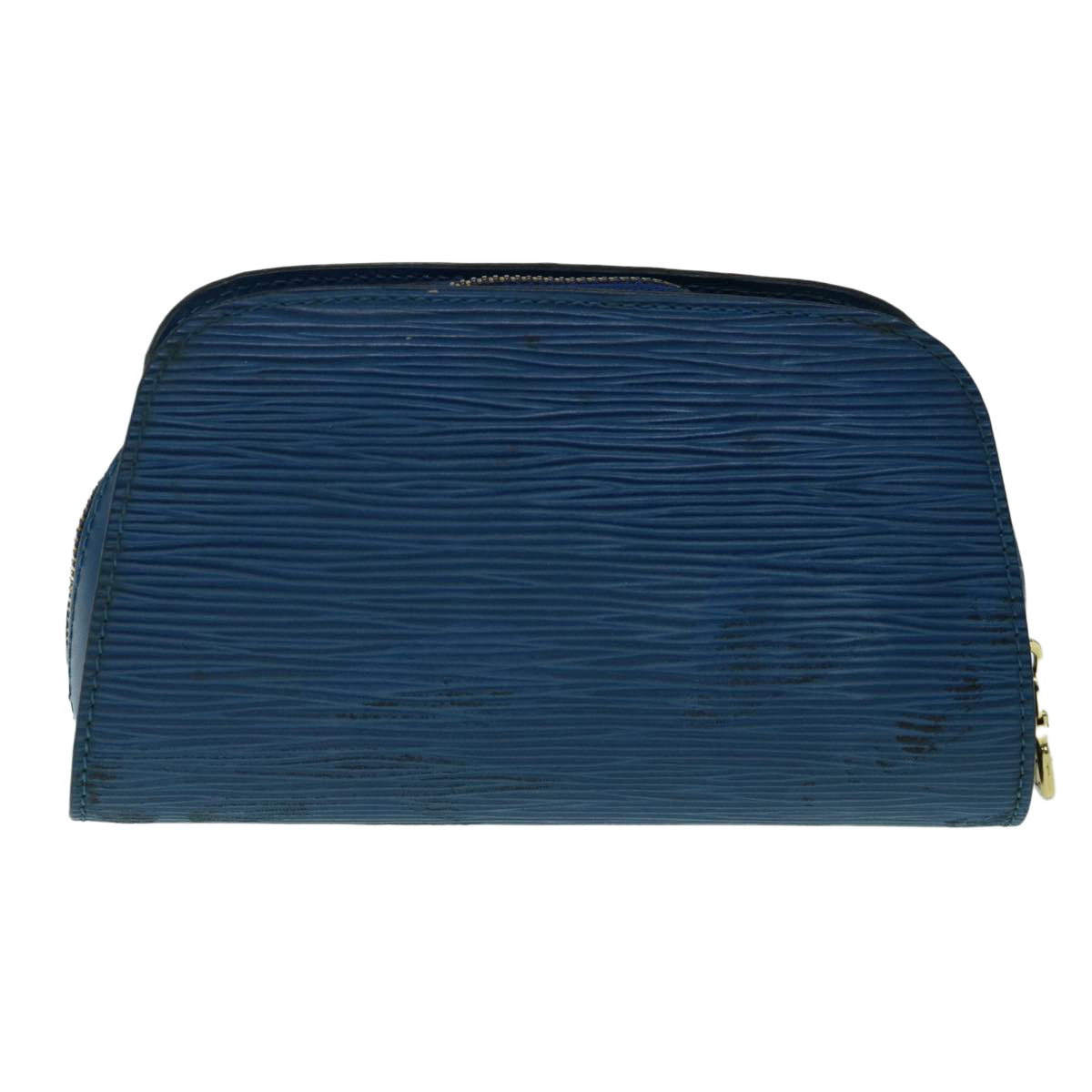 LOUIS VUITTON Epi Dauphine PM Pouch Blue M48445 LV Auth 64292