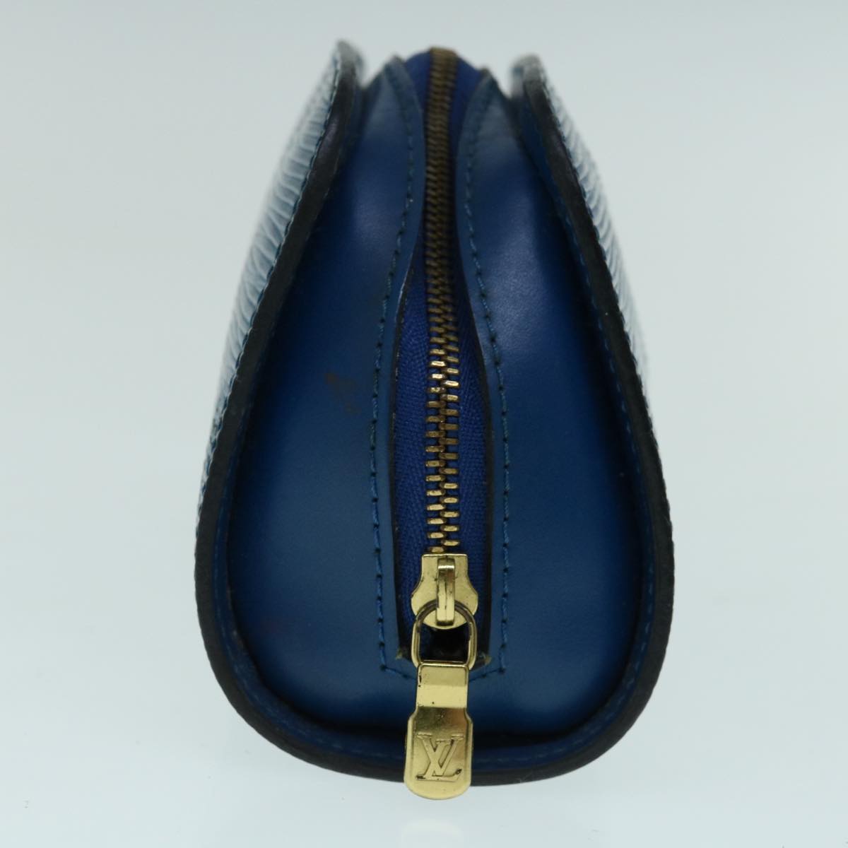 LOUIS VUITTON Epi Dauphine PM Pouch Blue M48445 LV Auth 64292