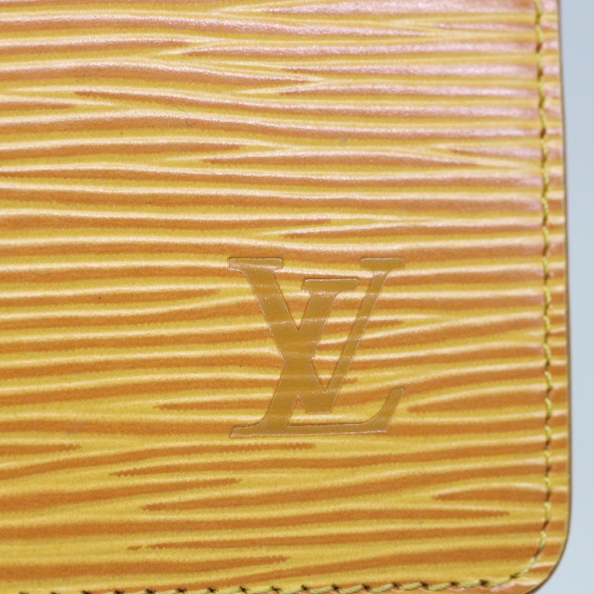 LOUIS VUITTON Epi Agenda MM Day Planner Cover Yellow R20049 LV Auth 64294