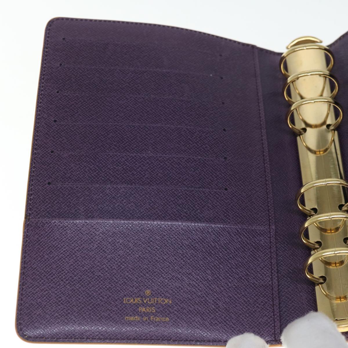 LOUIS VUITTON Epi Agenda MM Day Planner Cover Yellow R20049 LV Auth 64294