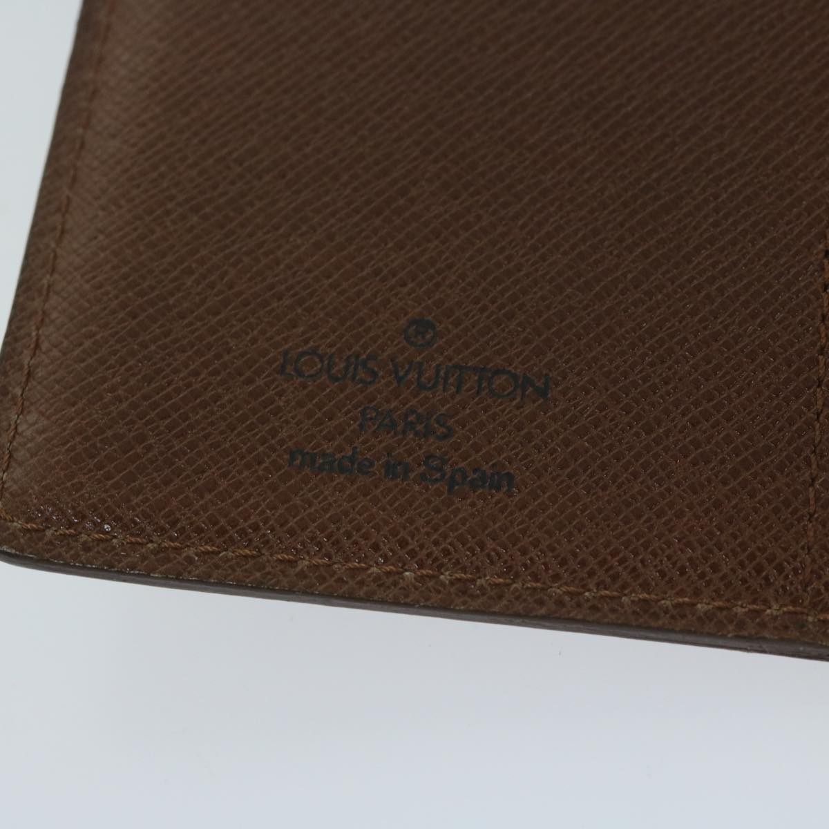 LOUIS VUITTON Epi Agenda PM Day Planner Cover Brown R20053 LV Auth 64333