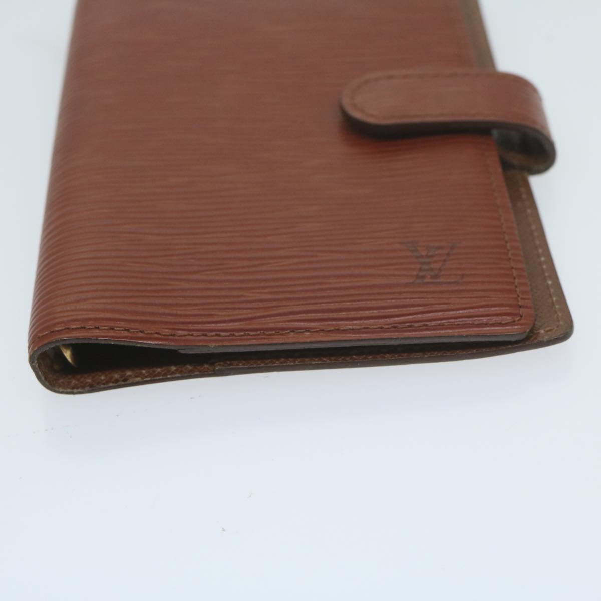 LOUIS VUITTON Epi Agenda PM Day Planner Cover Brown R20053 LV Auth 64333