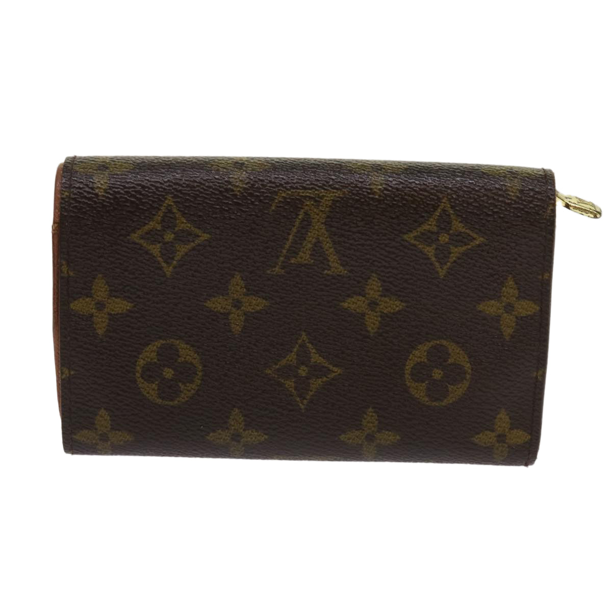 LOUIS VUITTON Monogram Porte Monnaie Billets Tresor Wallet M61730 Auth 64336