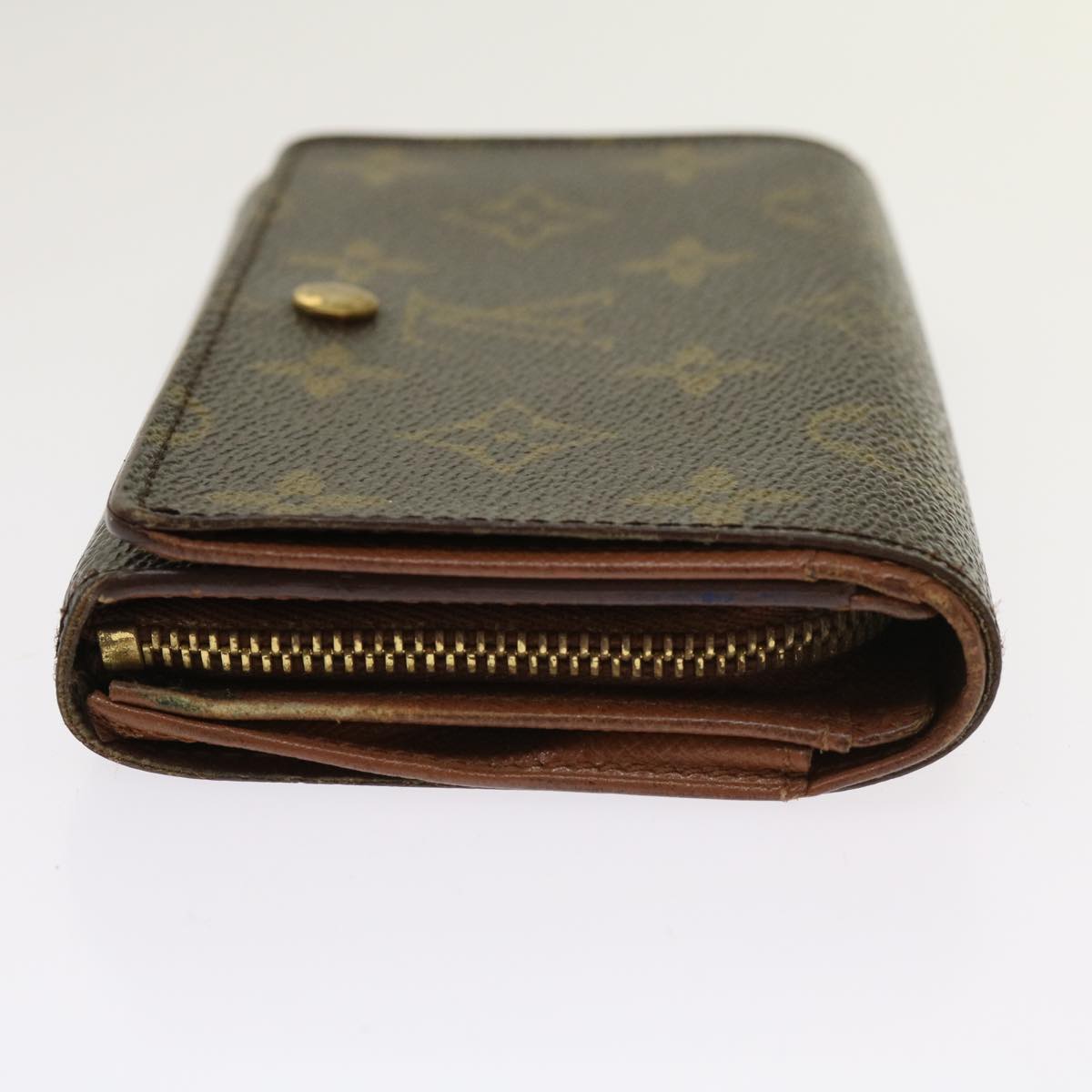 LOUIS VUITTON Monogram Porte Monnaie Billets Tresor Wallet M61730 Auth 64336