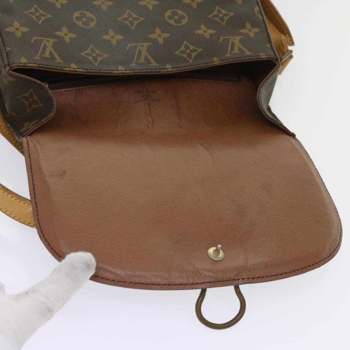 LOUIS VUITTON Monogram Saint Cloud GM Shoulder Bag M51242 LV Auth 64387