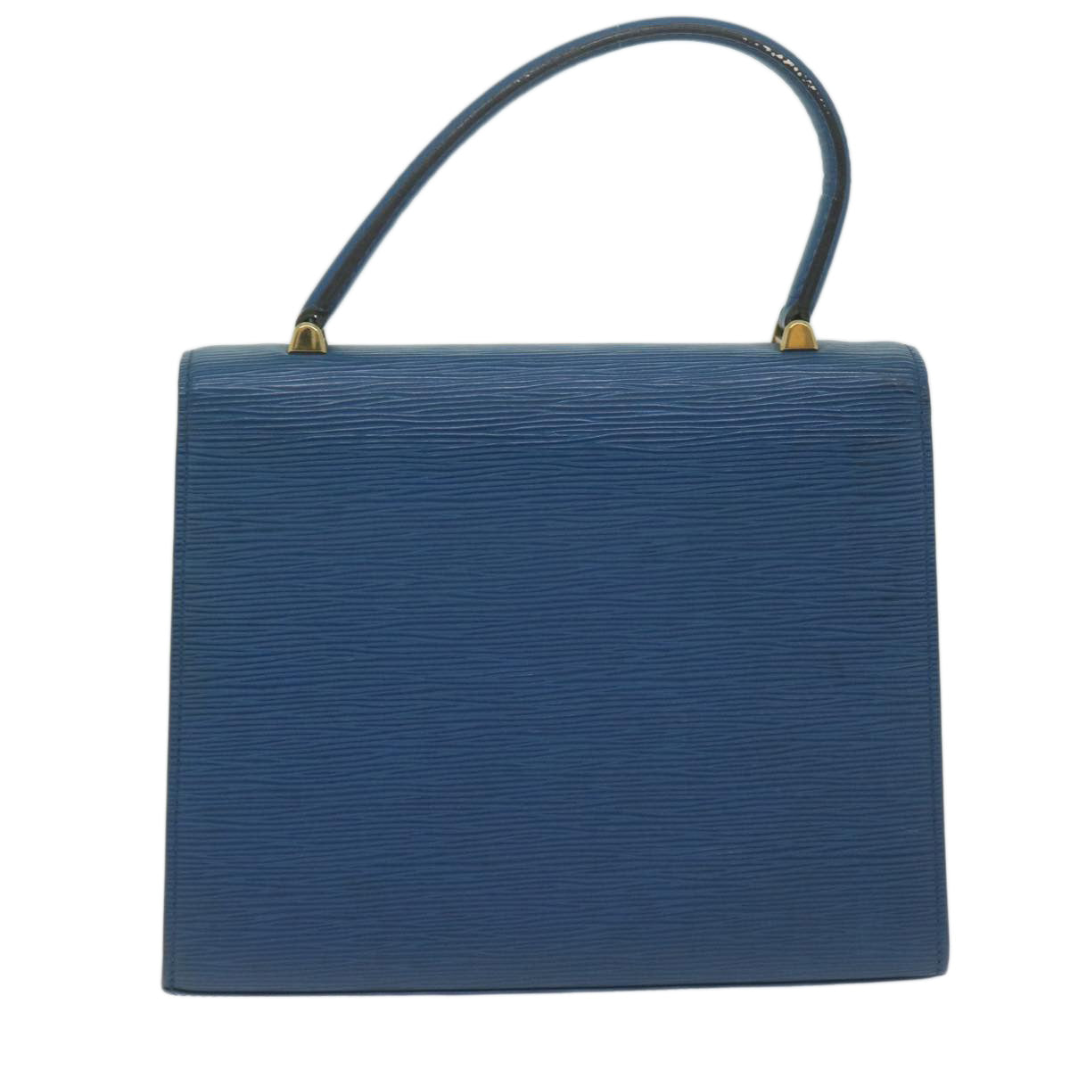 LOUIS VUITTON Epi Malesherbes Hand Bag Blue M52375 LV Auth 64398