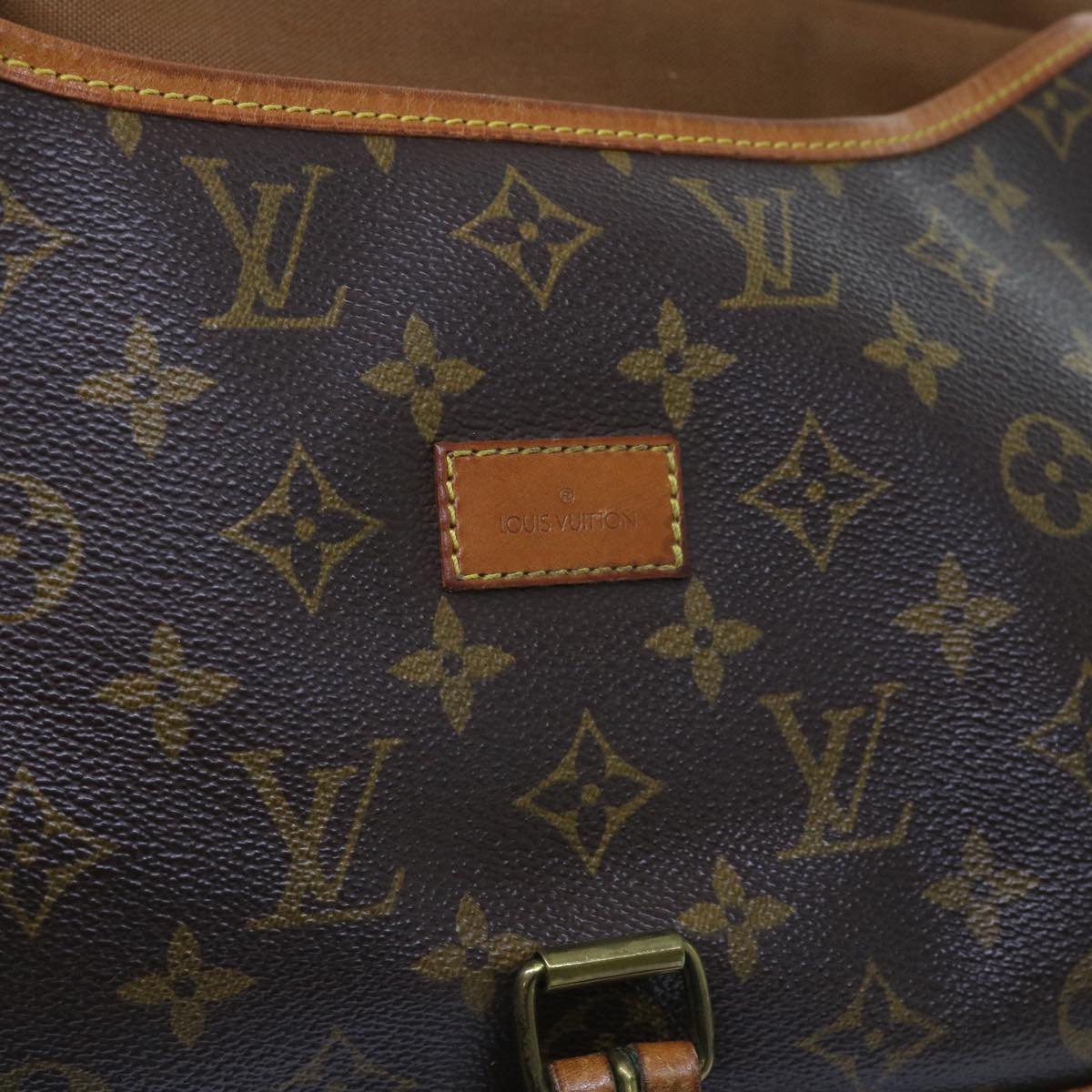 LOUIS VUITTON Monogram Saumur 30 Shoulder Bag M42256 LV Auth 64409