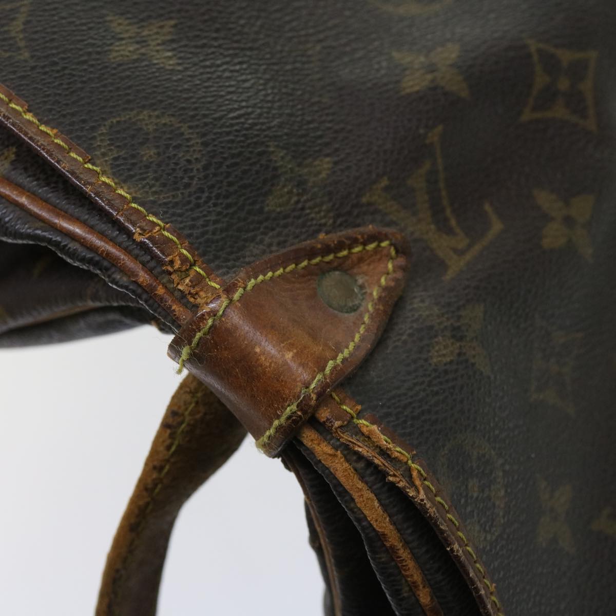 LOUIS VUITTON Monogram Saumur 35 Shoulder Bag M42254 LV Auth 64415