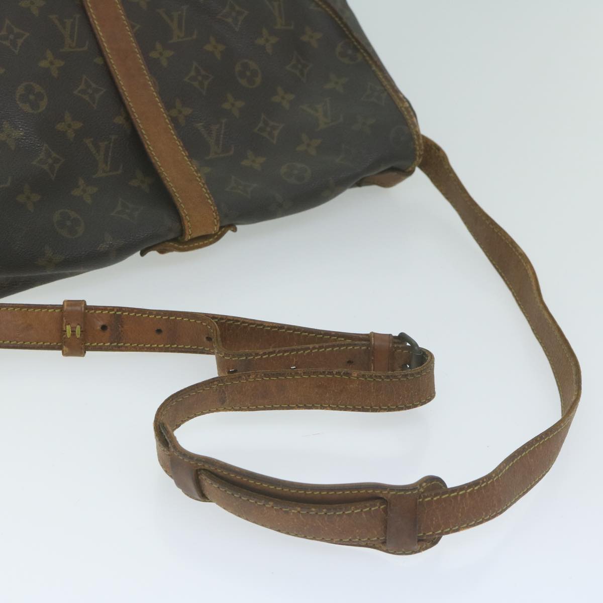 LOUIS VUITTON Monogram Saumur 35 Shoulder Bag M42254 LV Auth 64415