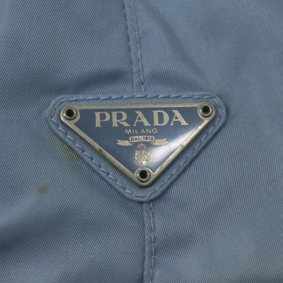 PRADA Tote Bag Nylon Light Blue Auth 64480