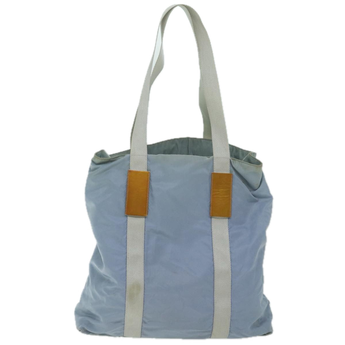 PRADA Tote Bag Nylon Light Blue Auth 64480