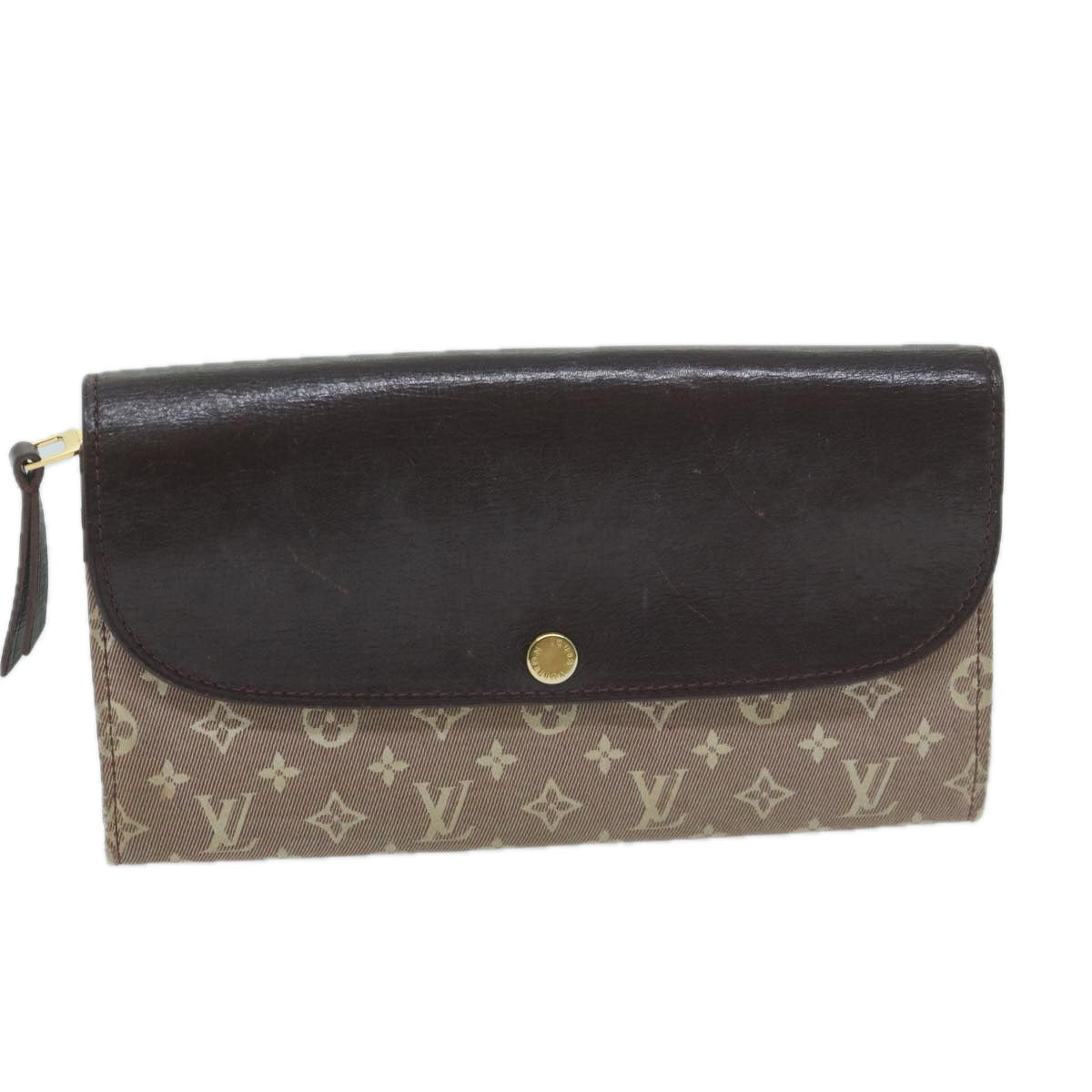 LOUIS VUITTON Monogram Idylle Portefeiulle Sarah Wallet Slys M60458 Auth 64487