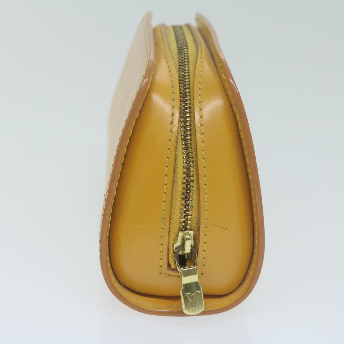 LOUIS VUITTON Epi Dauphine PM Pouch Yellow M48449 LV Auth 64496