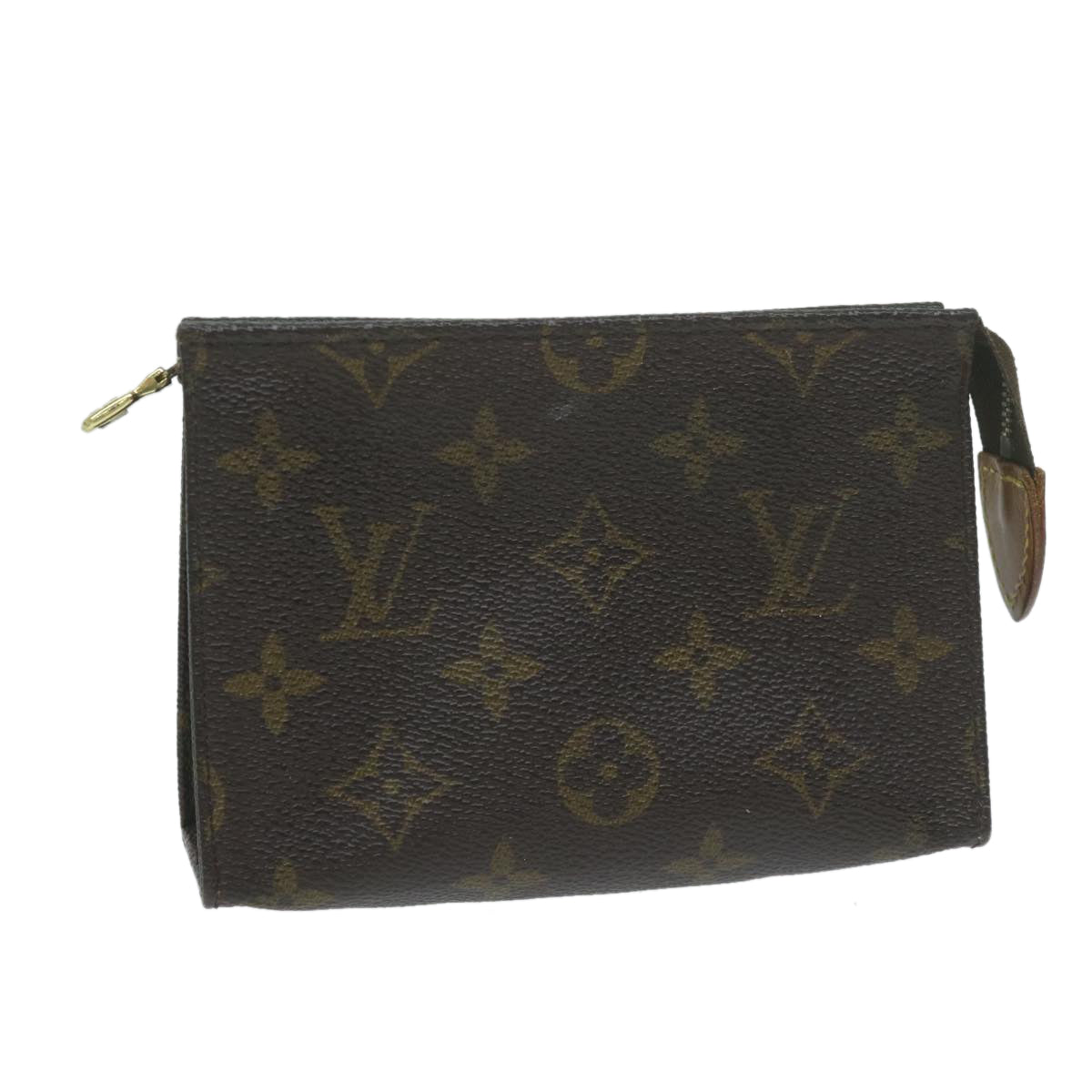 LOUIS VUITTON Monogram Poche Toilette 15 Pouch M47546 LV Auth 64505