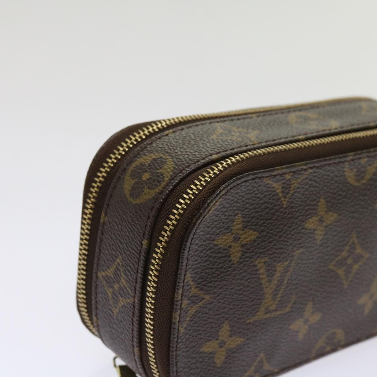 LOUIS VUITTON Monogram Trousse Brush PM Cosmetic Pouch M47510 LV Auth 64516