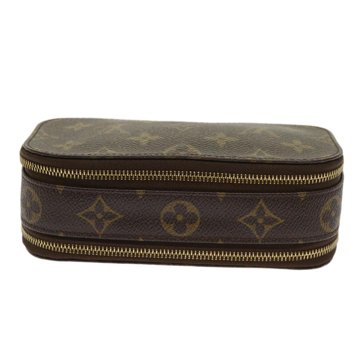 LOUIS VUITTON Monogram Trousse Brush PM Cosmetic Pouch M47510 LV Auth 64516