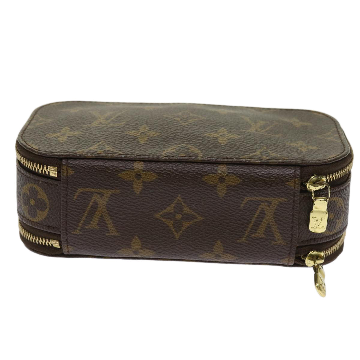 LOUIS VUITTON Monogram Trousse Brush PM Cosmetic Pouch M47510 LV Auth 64516