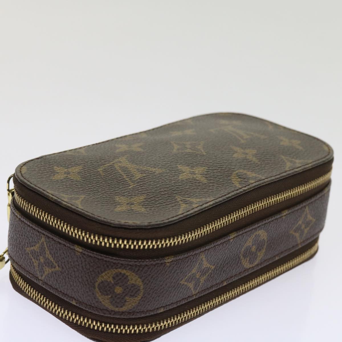 LOUIS VUITTON Monogram Trousse Brush PM Cosmetic Pouch M47510 LV Auth 64516