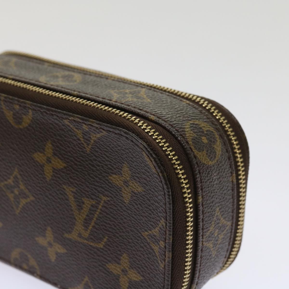 LOUIS VUITTON Monogram Trousse Brush PM Cosmetic Pouch M47510 LV Auth 64516