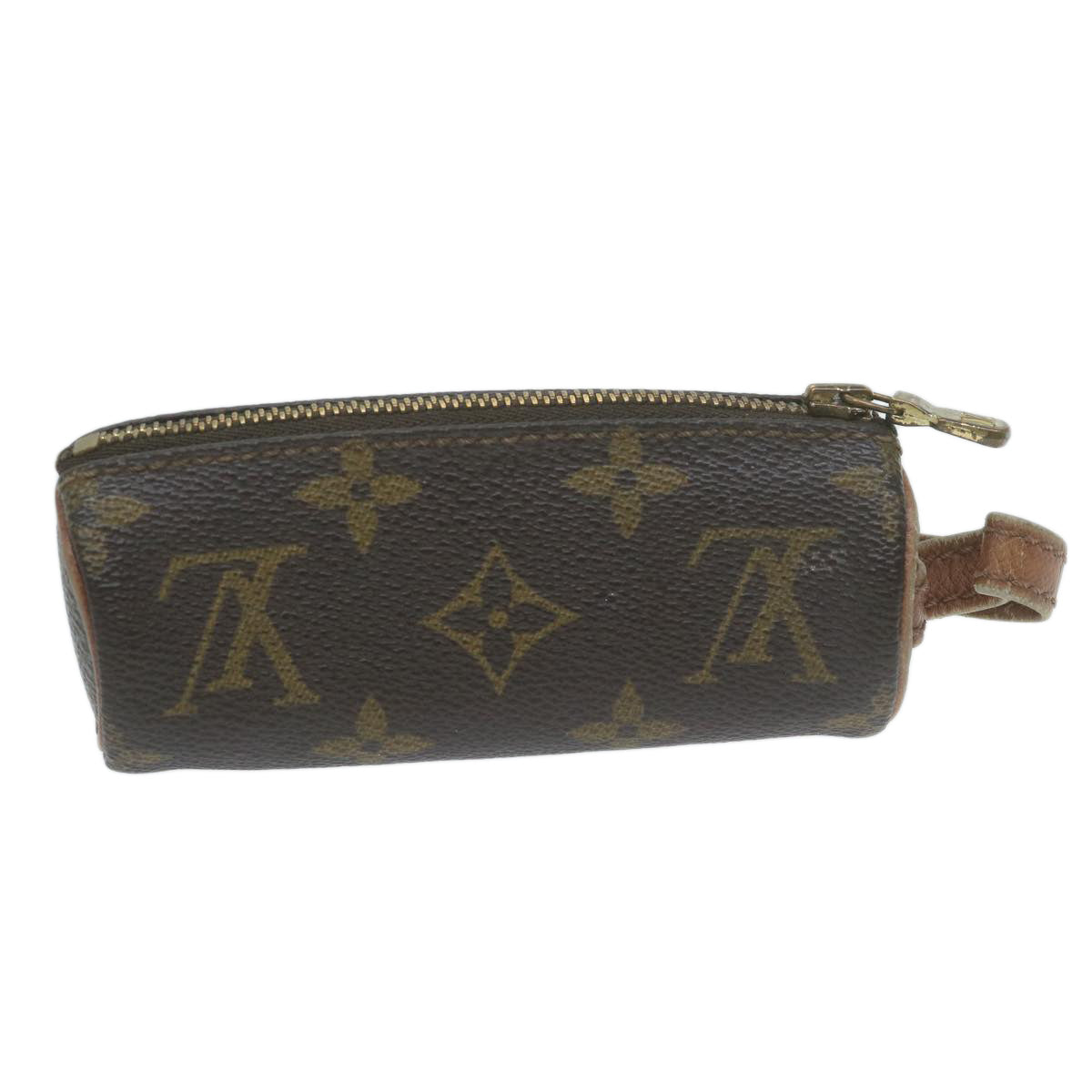 LOUIS VUITTON Monogram Etui 3 Ball de Golf Pouch M58249 LV Auth 64521