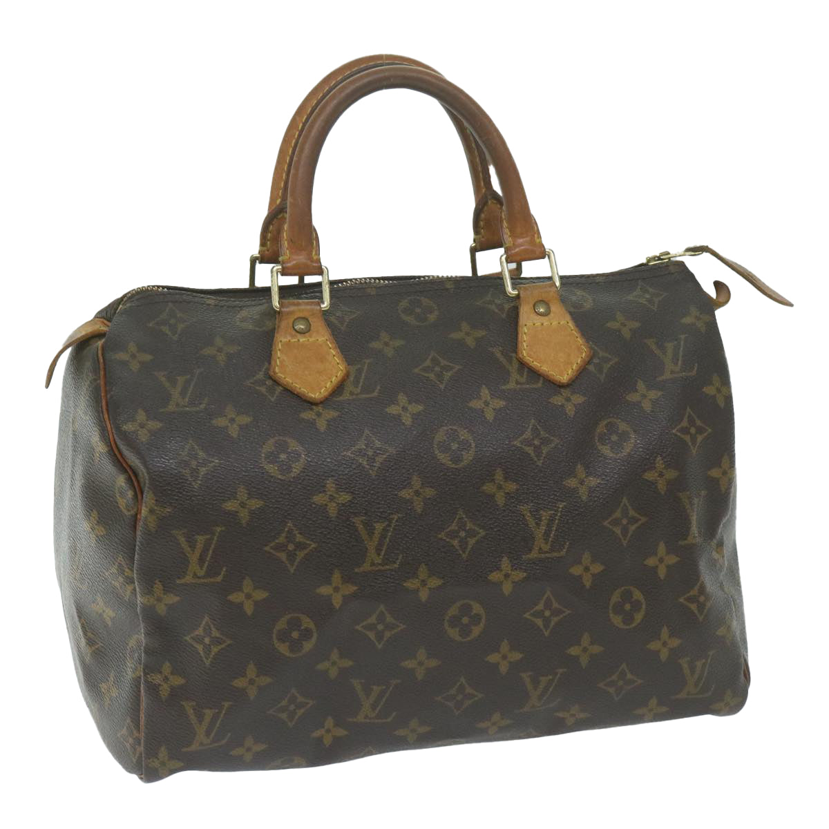 LOUIS VUITTON Monogram Speedy 30 Hand Bag M41526 LV Auth 64579