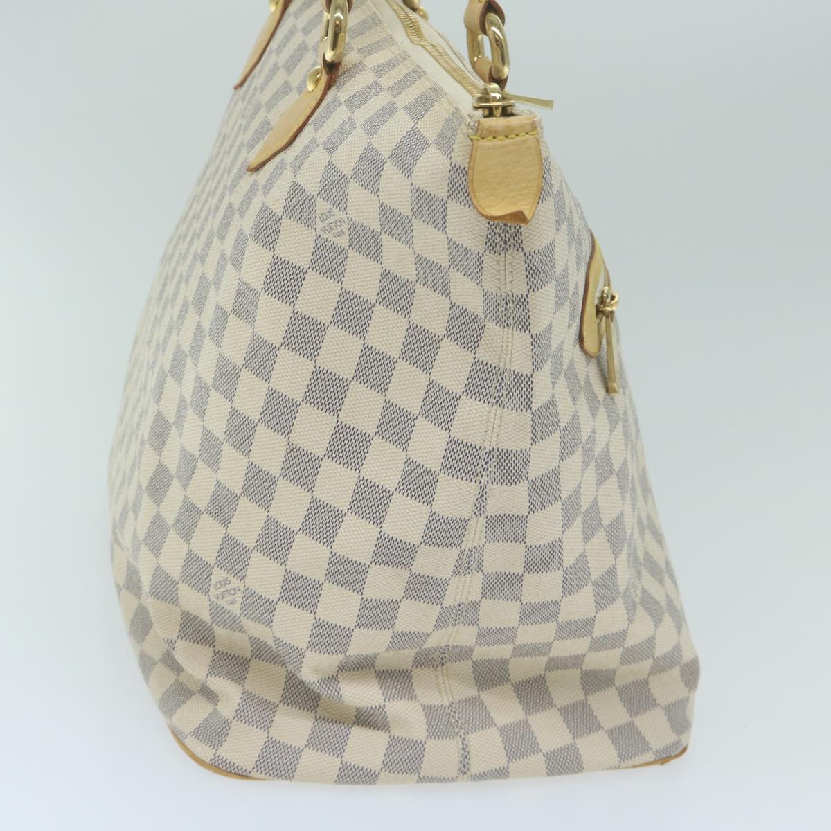 LOUIS VUITTON Damier Azur Saleya GM Tote Bag N51184 LV Auth 64585