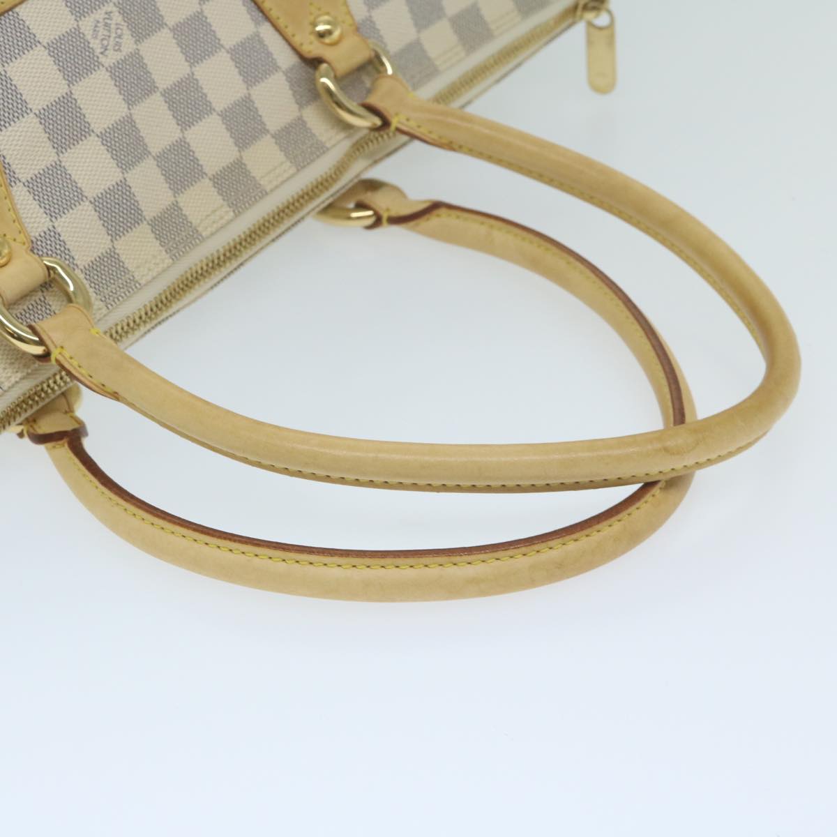 LOUIS VUITTON Damier Azur Saleya GM Tote Bag N51184 LV Auth 64585