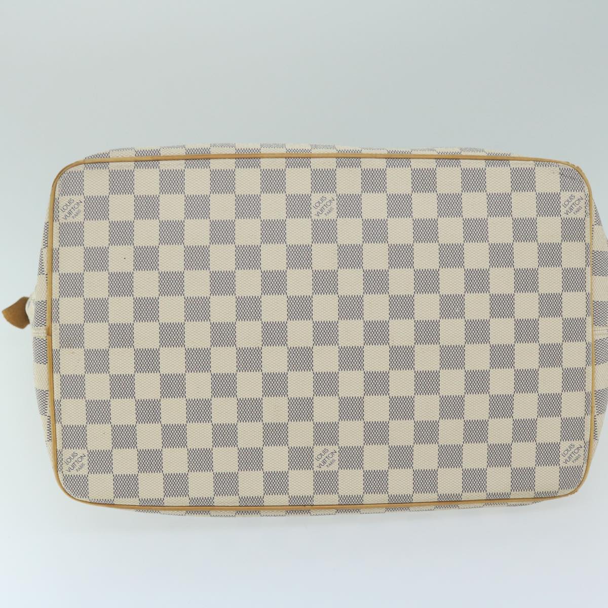 LOUIS VUITTON Damier Azur Saleya GM Tote Bag N51184 LV Auth 64585