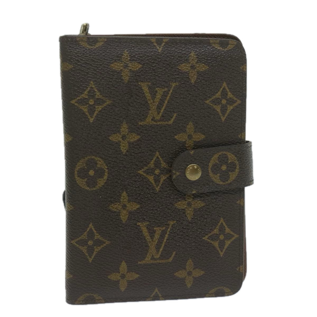 LOUIS VUITTON Monogram Porto Papie Zip Wallet M61207 LV Auth 64626