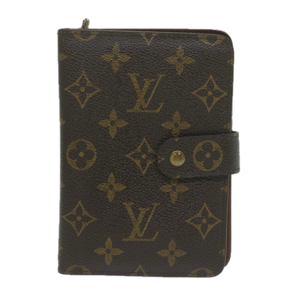 LOUIS VUITTON Monogram Porto Papie Zip Wallet M61207 LV Auth 64626