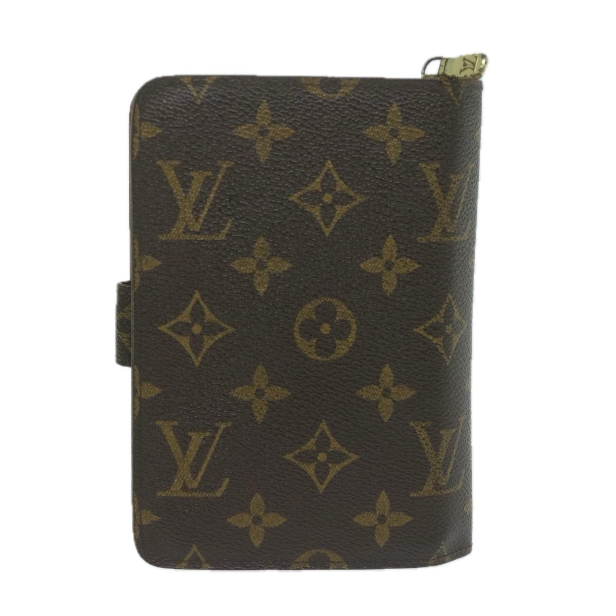 LOUIS VUITTON Monogram Porto Papie Zip Wallet M61207 LV Auth 64626