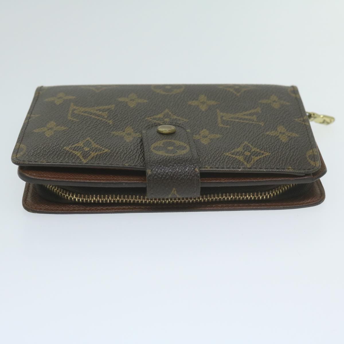 LOUIS VUITTON Monogram Porto Papie Zip Wallet M61207 LV Auth 64626