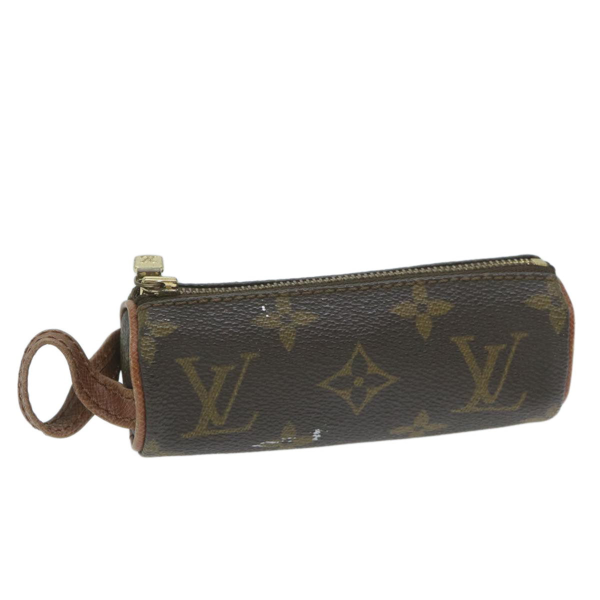 LOUIS VUITTON Monogram Etui 3 Ball de Golf Pouch M58249 LV Auth 64630