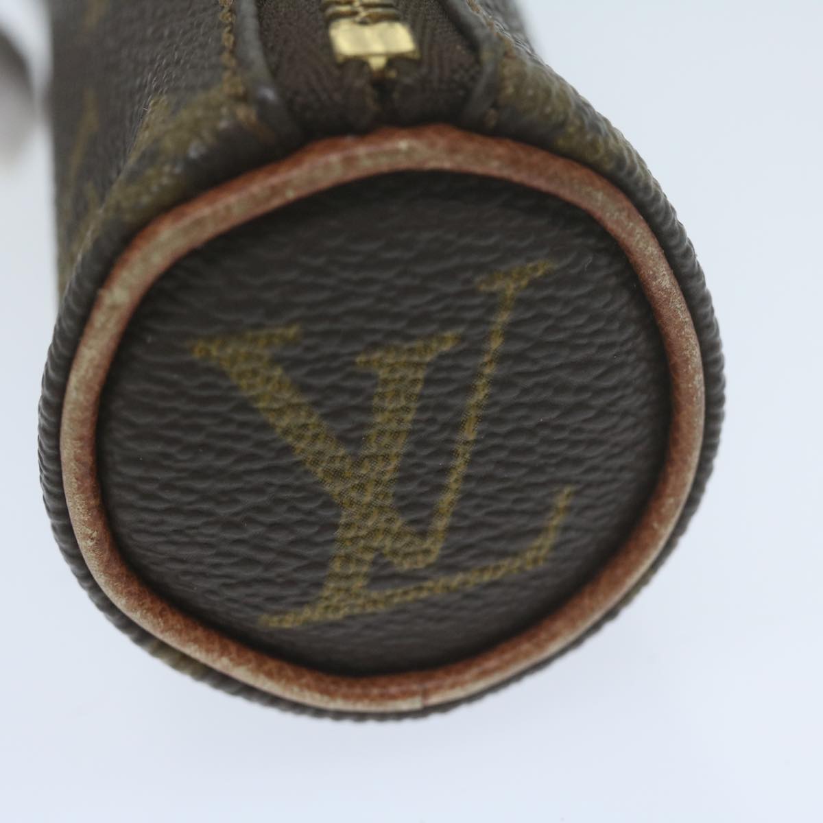 LOUIS VUITTON Monogram Etui 3 Ball de Golf Pouch M58249 LV Auth 64630