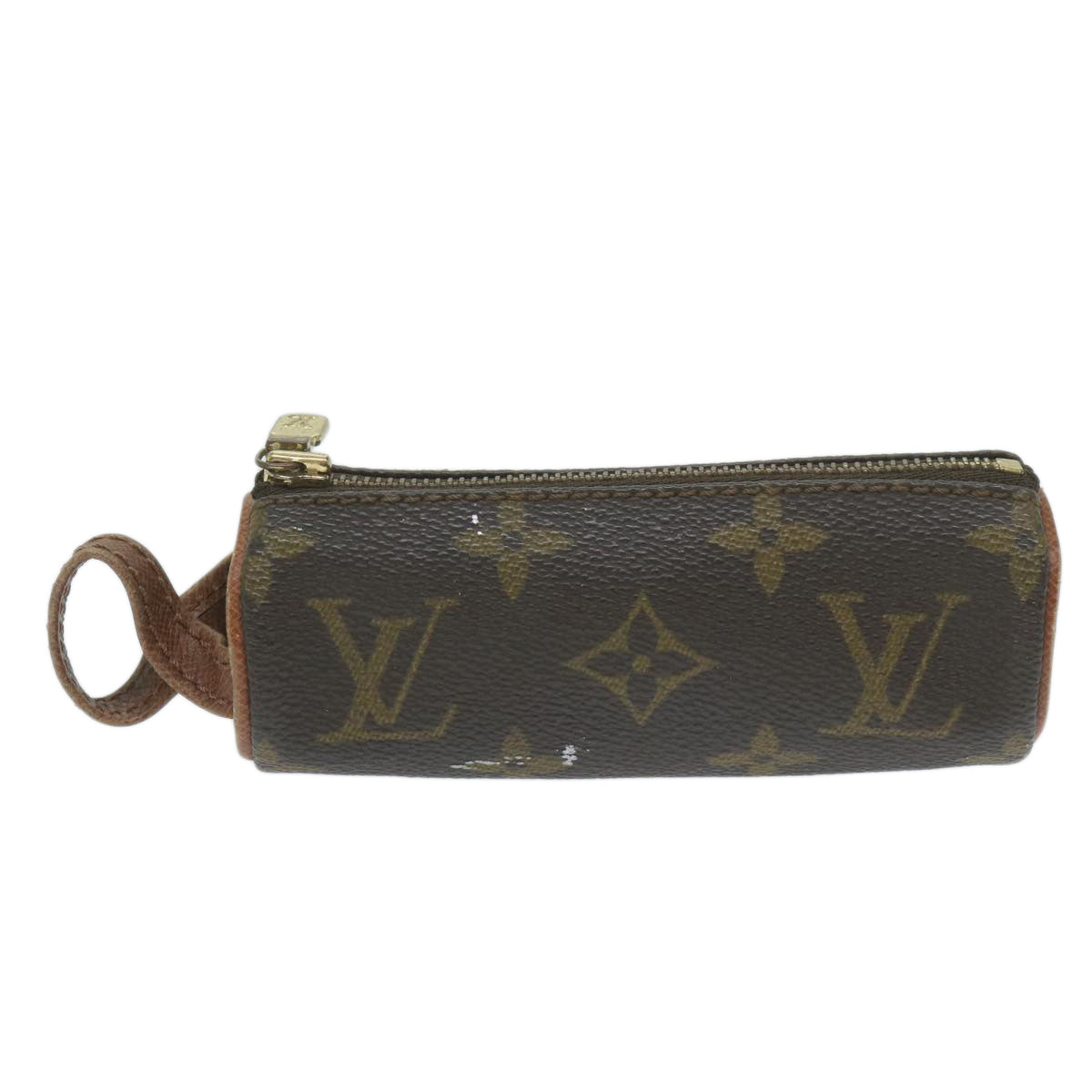 LOUIS VUITTON Monogram Etui 3 Ball de Golf Pouch M58249 LV Auth 64630