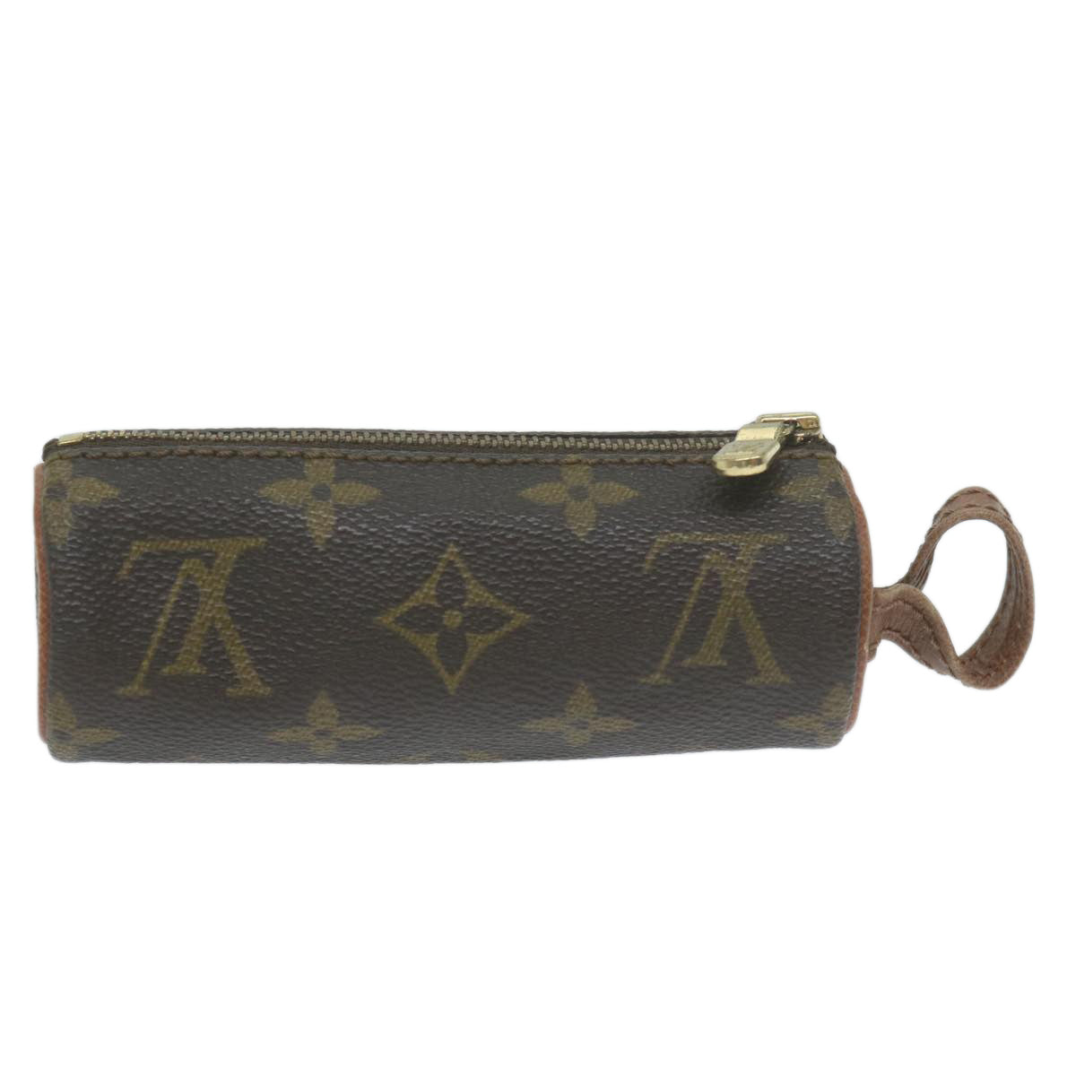 LOUIS VUITTON Monogram Etui 3 Ball de Golf Pouch M58249 LV Auth 64630