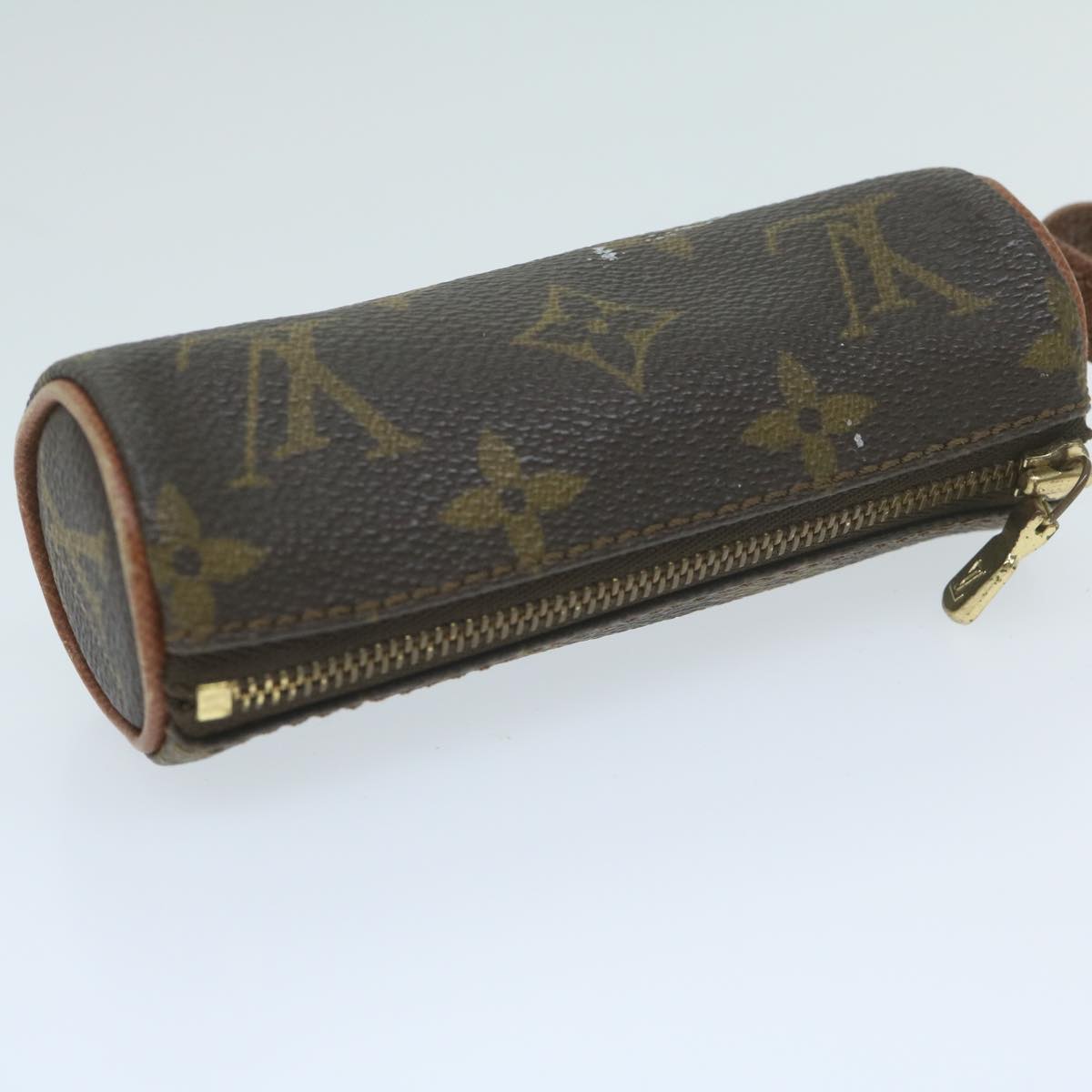 LOUIS VUITTON Monogram Etui 3 Ball de Golf Pouch M58249 LV Auth 64630