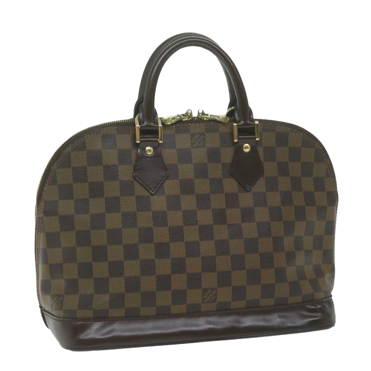 LOUIS VUITTON Damier Ebene Alma Hand Bag N51131 LV Auth 64666