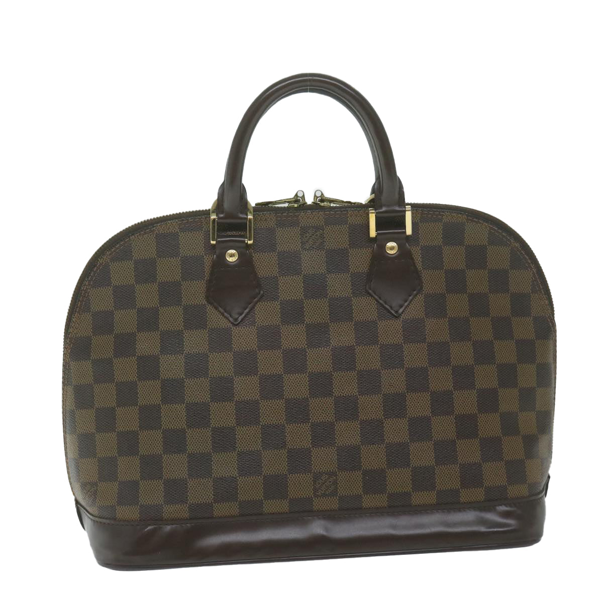 LOUIS VUITTON Damier Ebene Alma Hand Bag N51131 LV Auth 64666