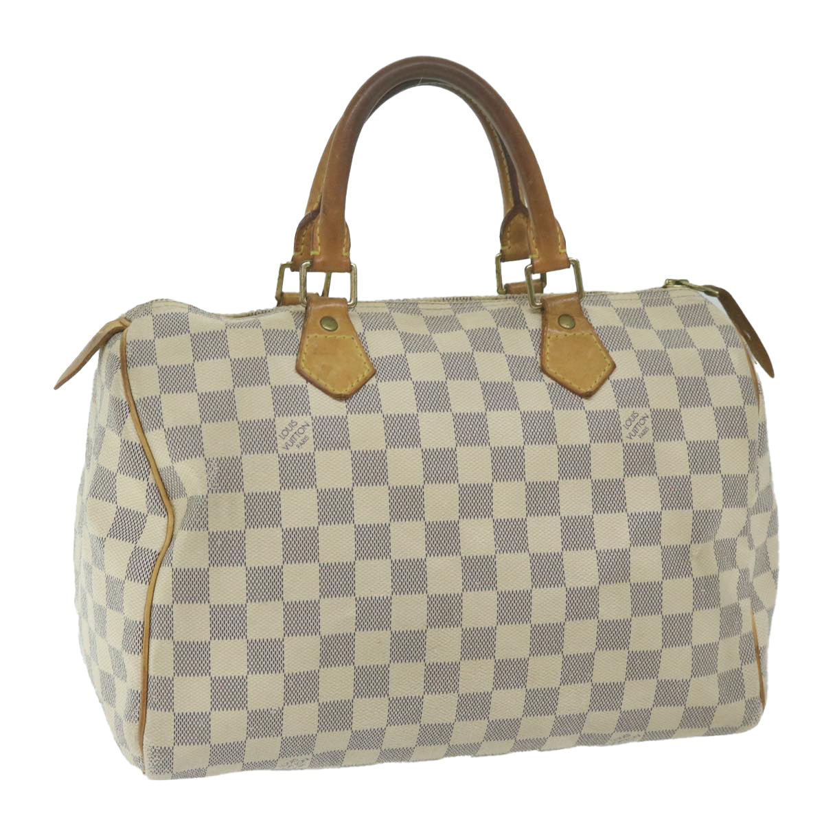 LOUIS VUITTON Damier Azur Speedy 30 Hand Bag N41533 LV Auth 64673