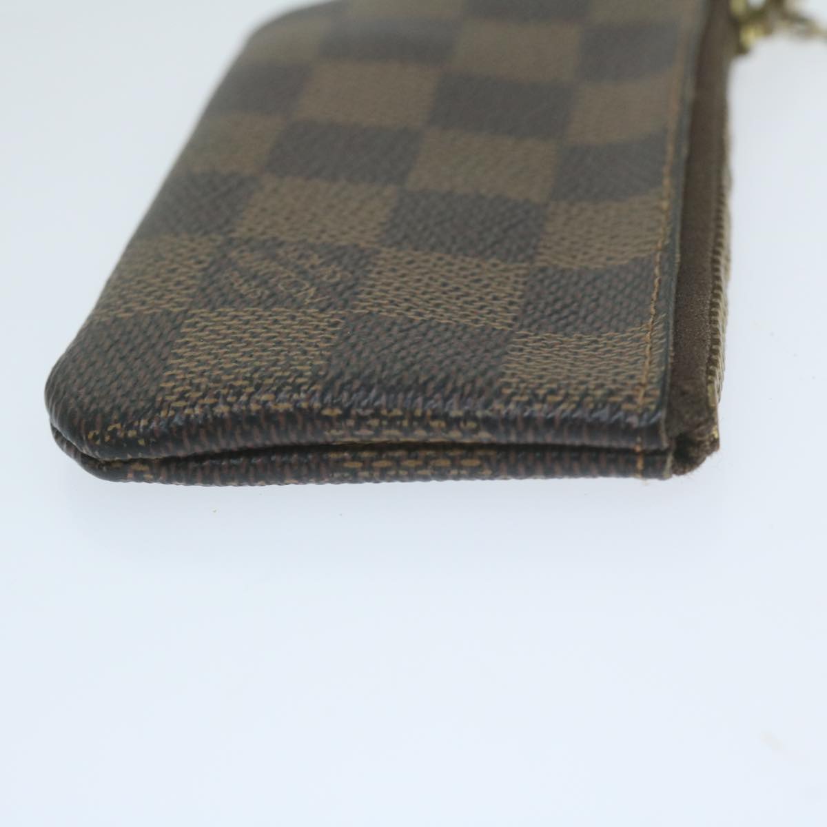 LOUIS VUITTON Damier Ebene Pochette Cles Coin Purse N62658 LV Auth 64688