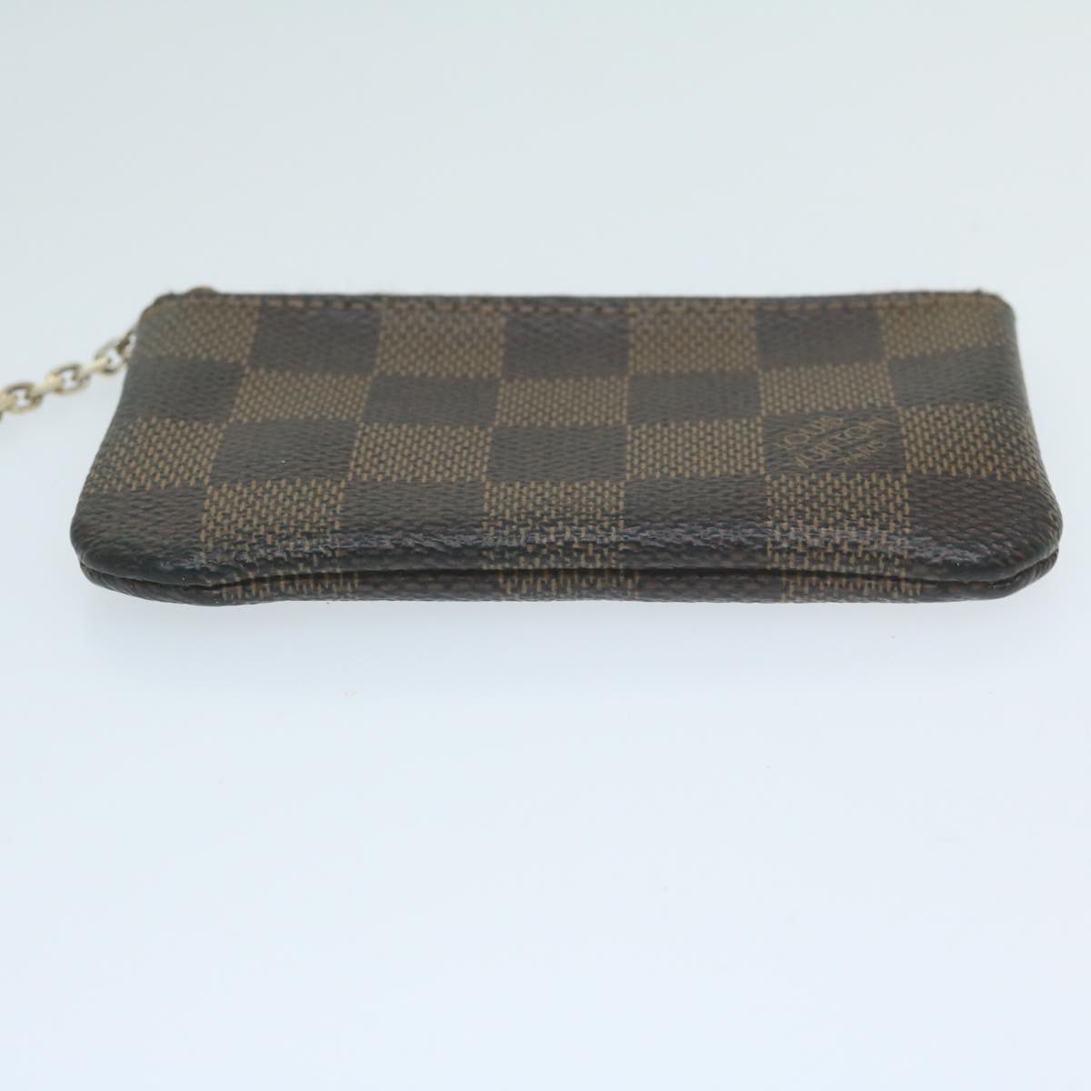 LOUIS VUITTON Damier Ebene Pochette Cles Coin Purse N62658 LV Auth 64688