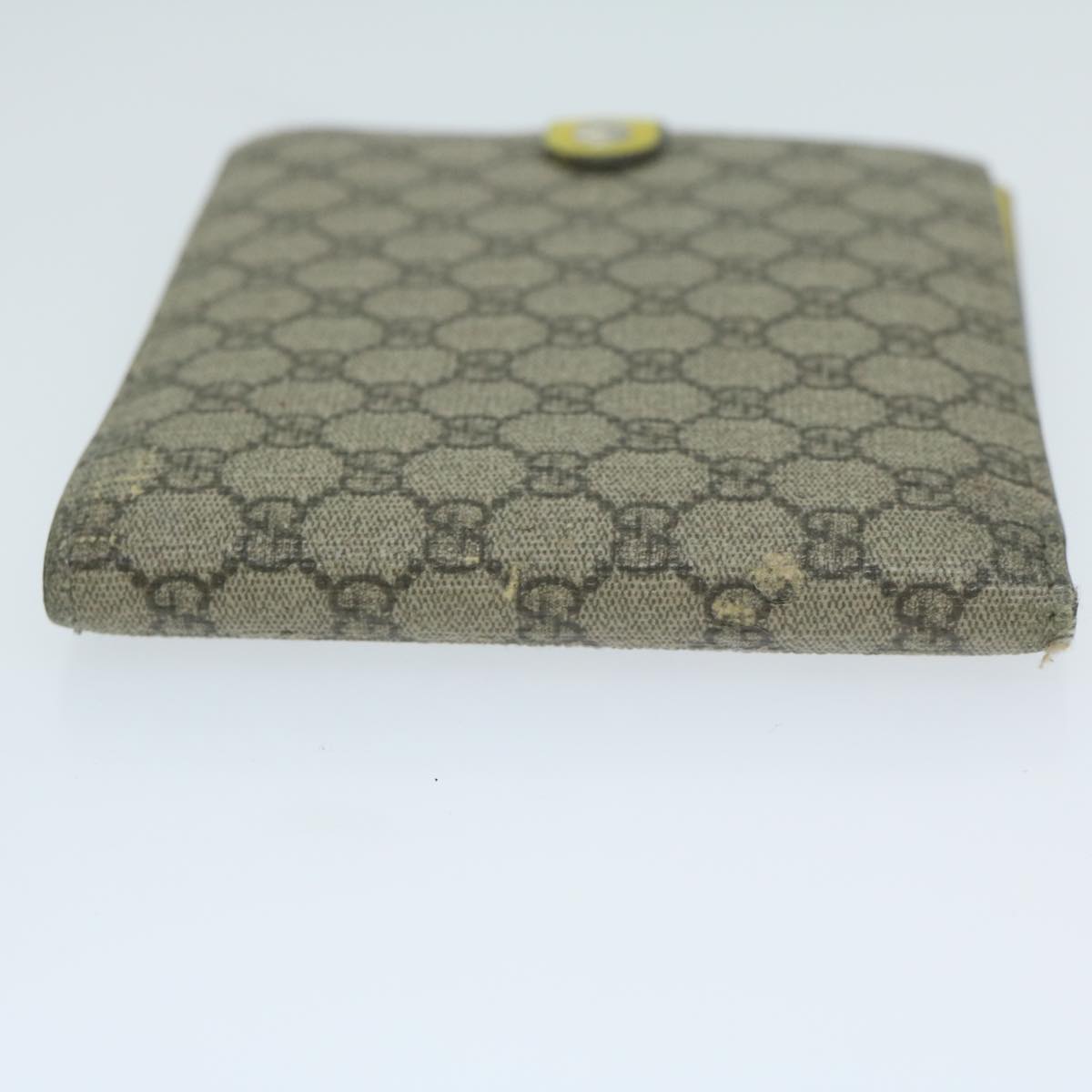 GUCCI GG Supreme Card Case Beige 365477 Auth 64694