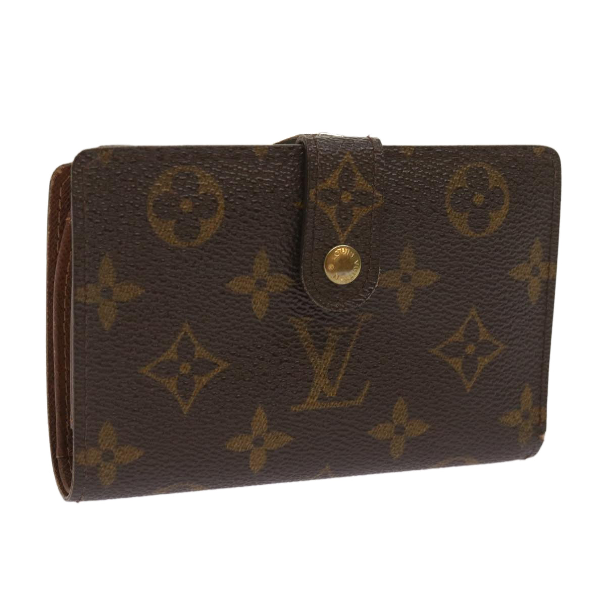 LOUIS VUITTON Monogram Porte Monnaie Billets Viennois Wallet M61663 Auth 64782