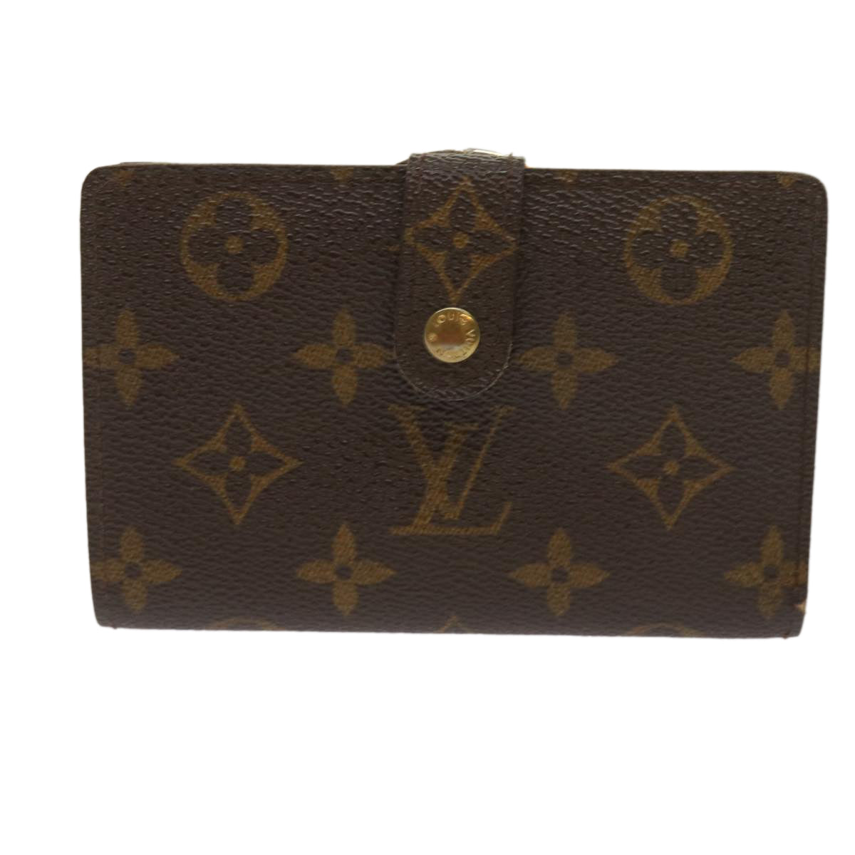 LOUIS VUITTON Monogram Porte Monnaie Billets Viennois Wallet M61663 Auth 64782