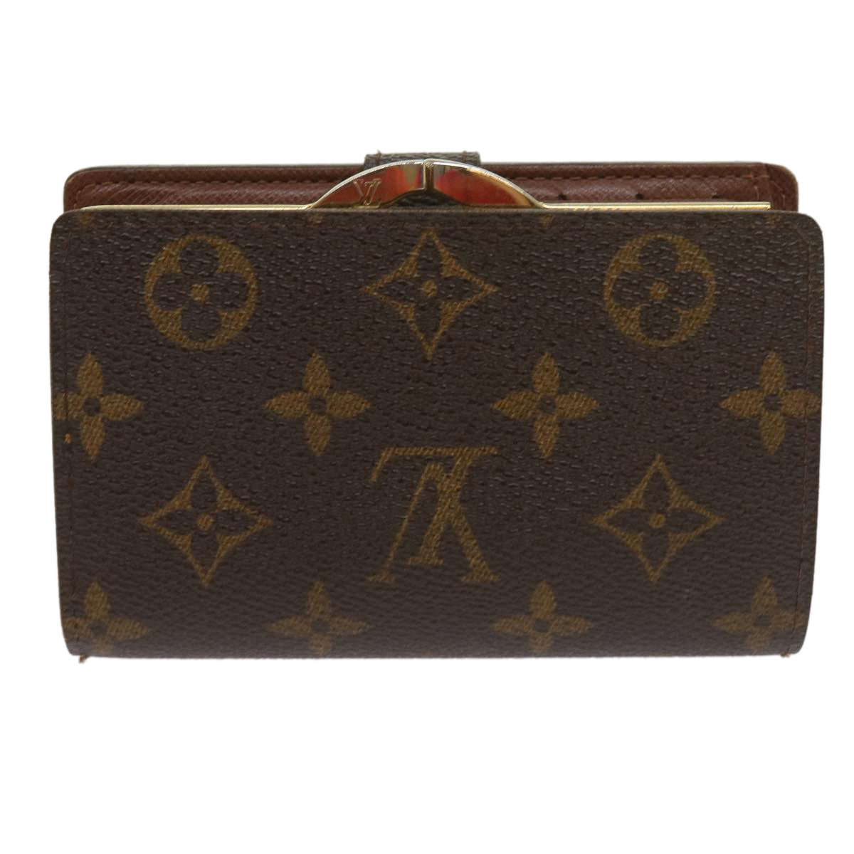 LOUIS VUITTON Monogram Porte Monnaie Billets Viennois Wallet M61663 Auth 64782