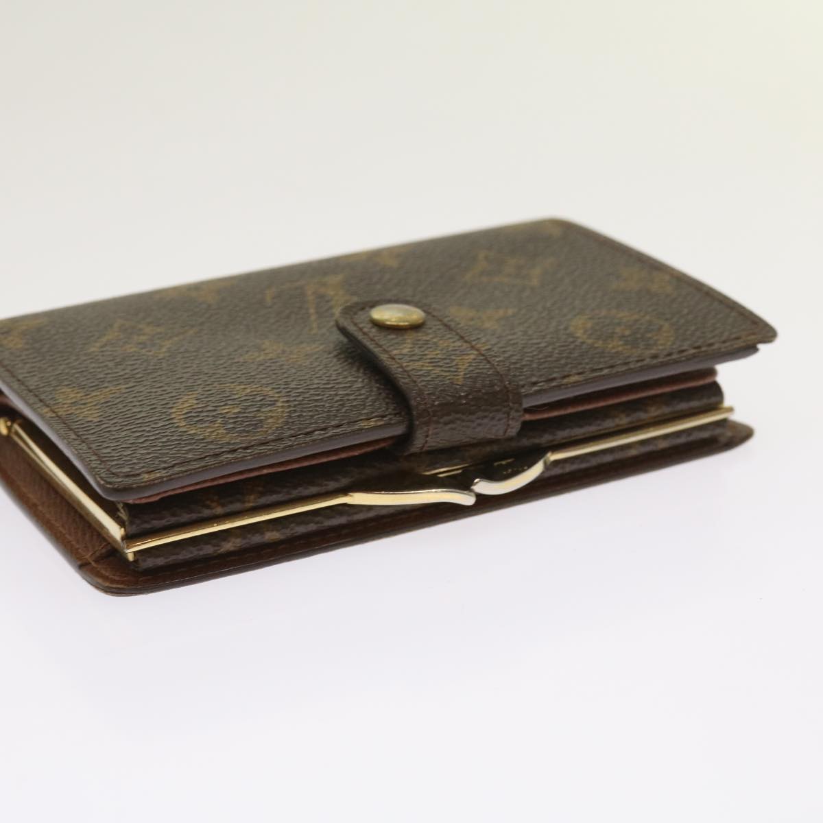 LOUIS VUITTON Monogram Porte Monnaie Billets Viennois Wallet M61663 Auth 64782