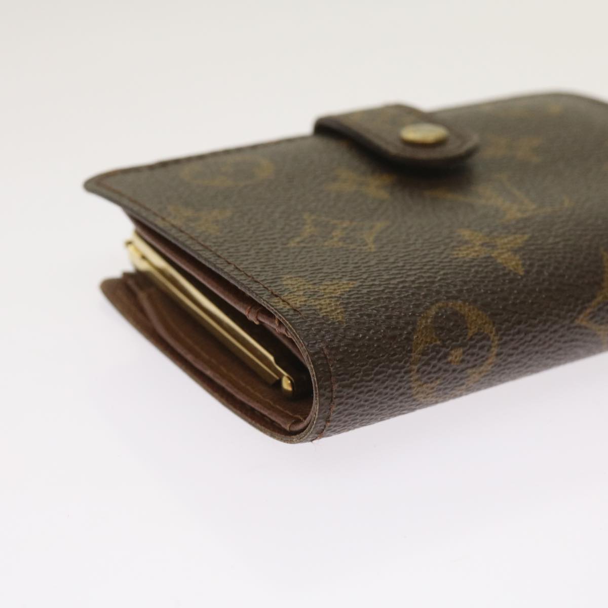 LOUIS VUITTON Monogram Porte Monnaie Billets Viennois Wallet M61663 Auth 64782