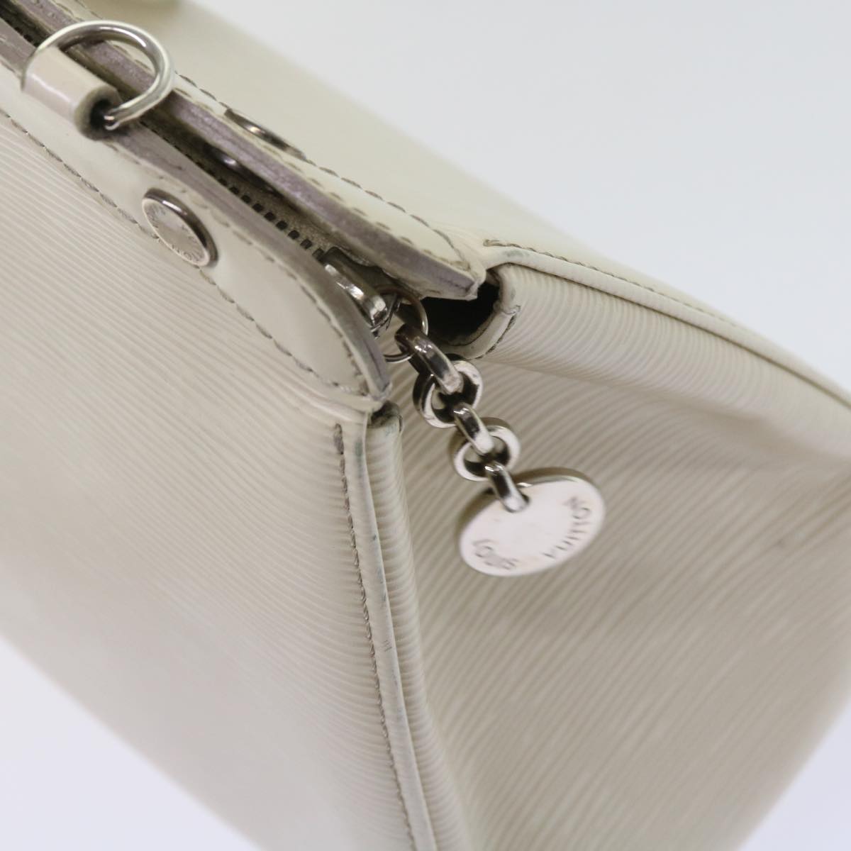 LOUIS VUITTON Epi Blair MM Hand Bag 2way White Yvoire M40330 LV Auth 64826