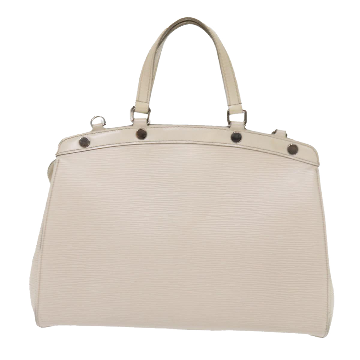 LOUIS VUITTON Epi Blair MM Hand Bag 2way White Yvoire M40330 LV Auth 64826